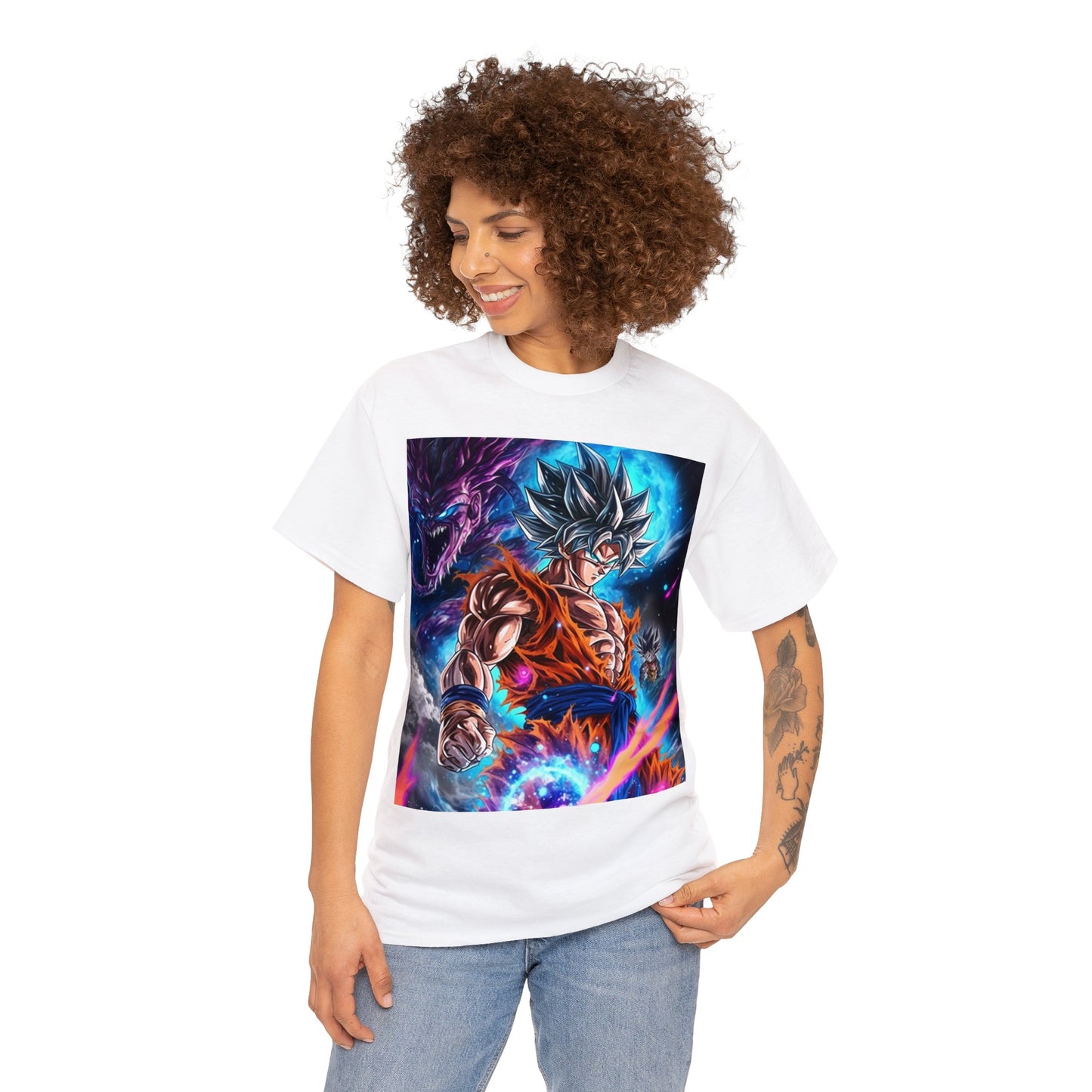 Anime Inspired Shirt {Unisex Heavy Cotton Tee} {Ai Generated} {EU}