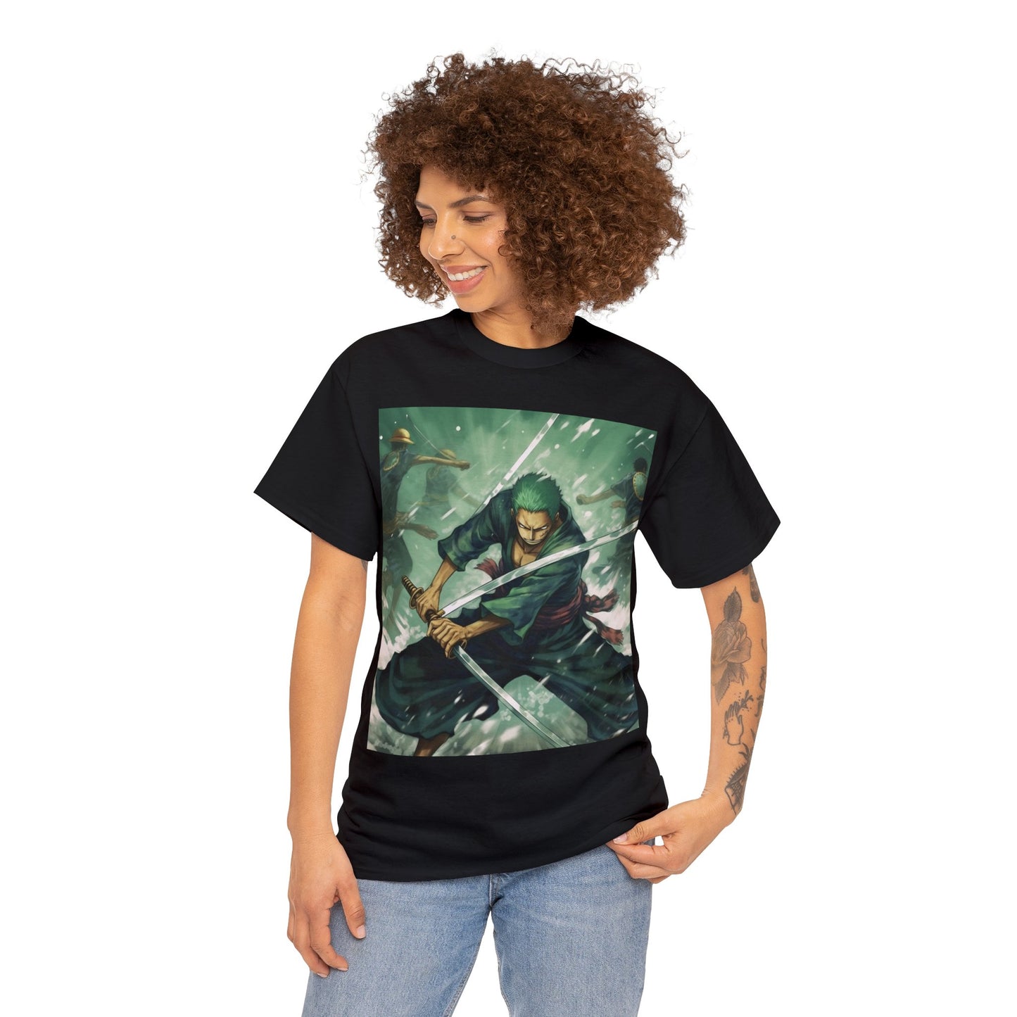 Anime Inspired Shirt {Unisex Heavy Cotton Tee} {Ai Generated} {EU}