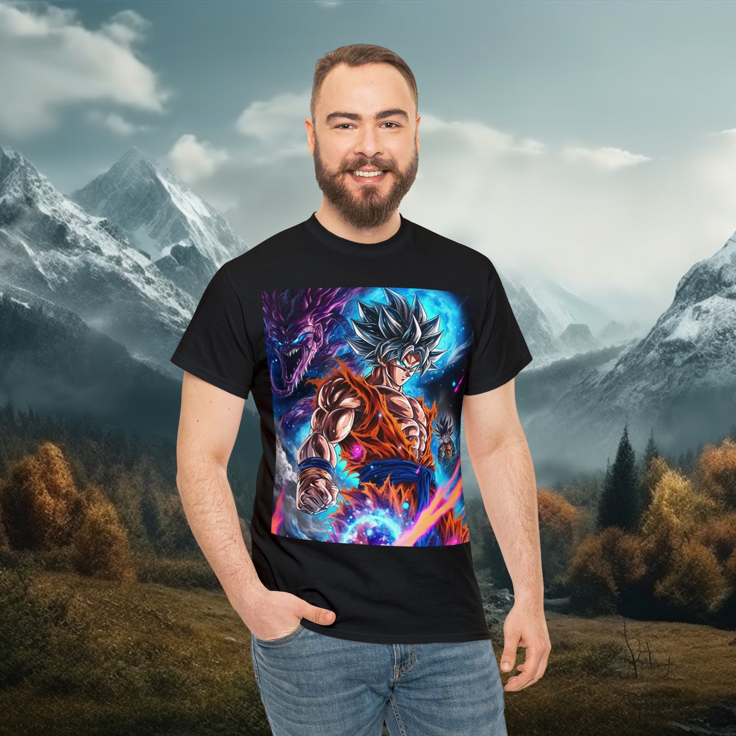 Anime Inspired Shirt {Unisex Heavy Cotton Tee} {Ai Generated} {EU}