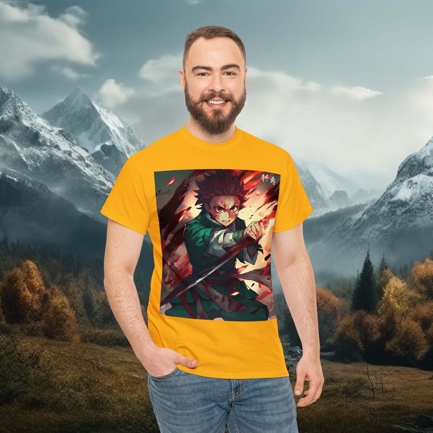 Anime Inspired Shirt {Unisex Heavy Cotton Tee} Ai Generated {EU}