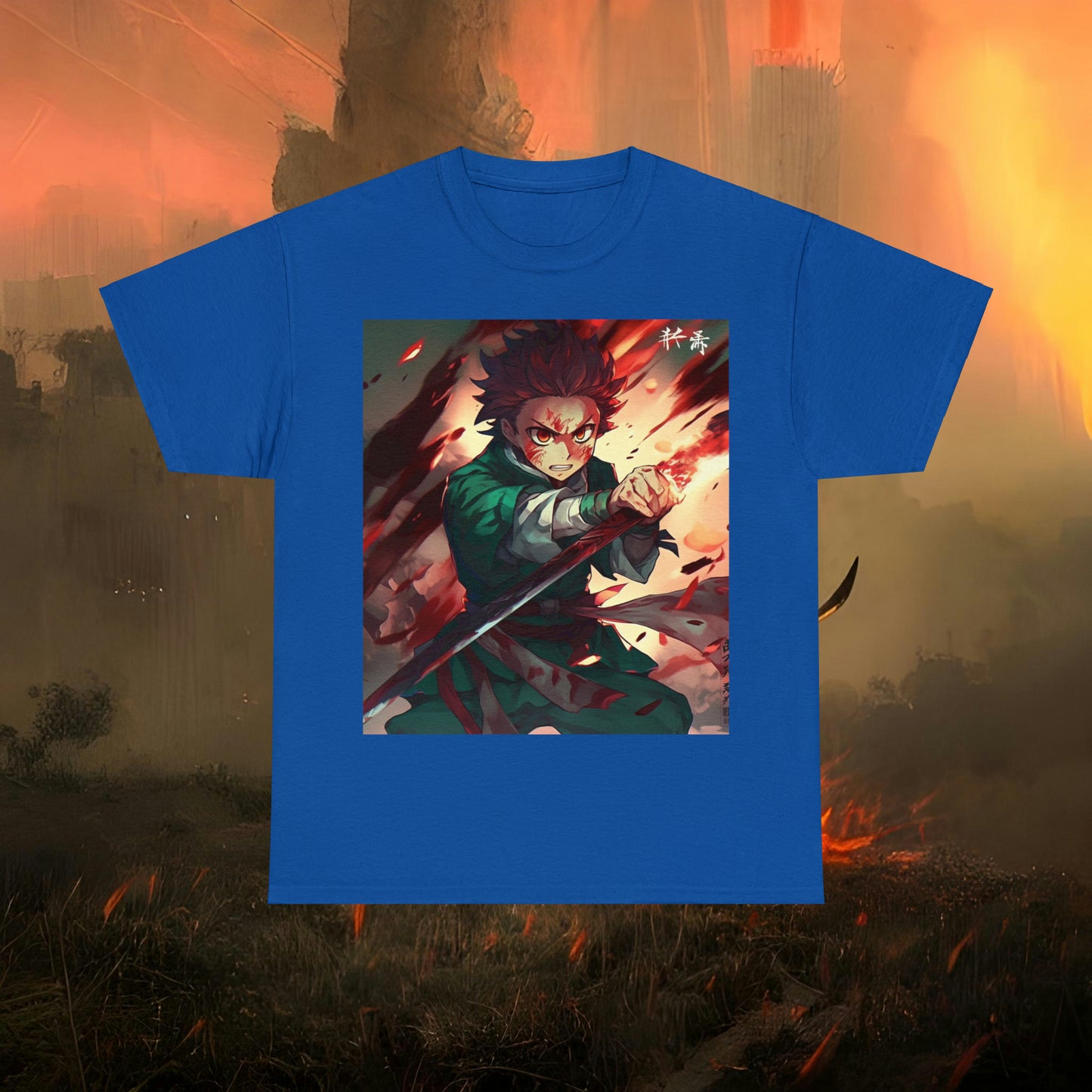 Anime Inspired Shirt {Unisex Heavy Cotton Tee} Ai Generated {EU}