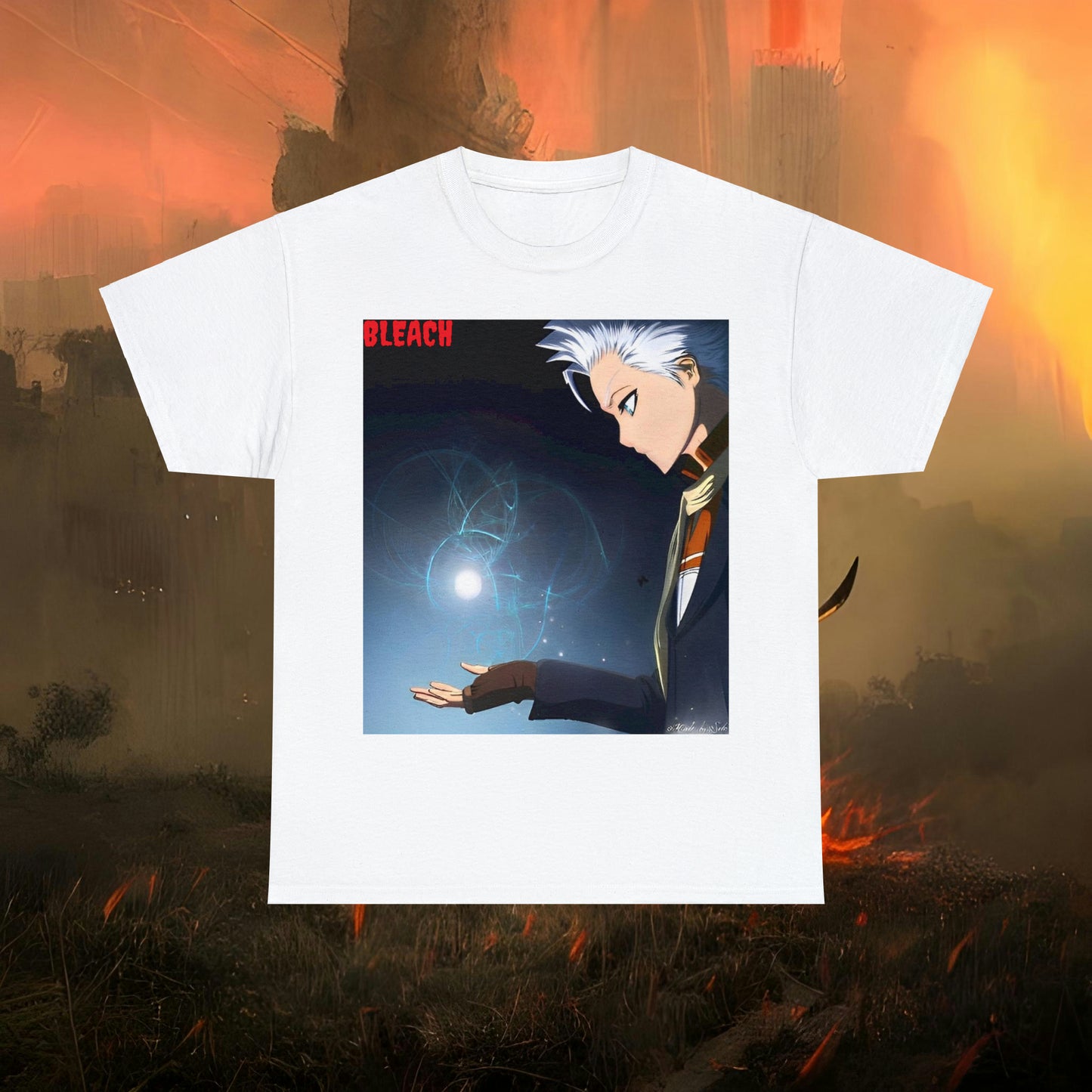 Anime Inspired Shirt {Unisex Heavy Cotton Tee} {Ai Generated} {EU}