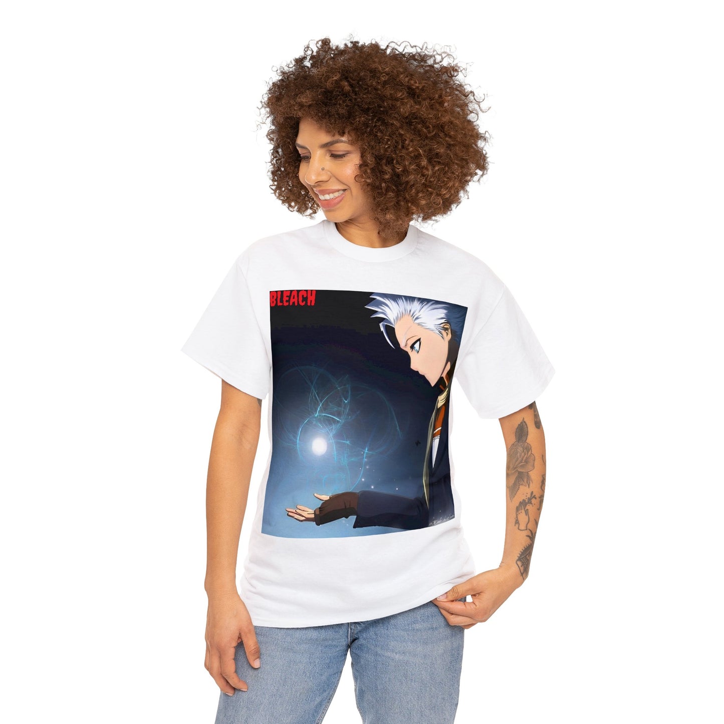 Anime Inspired Shirt {Unisex Heavy Cotton Tee} {Ai Generated} {EU}