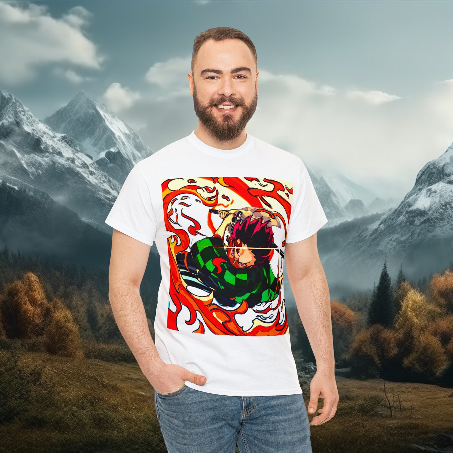 Anime Inspired Shirt {Unisex Heavy Cotton Tee} {EU}