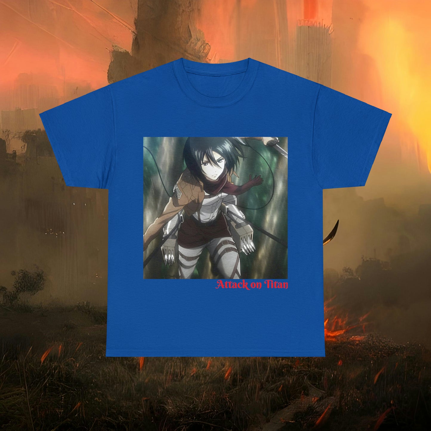 Anime Inspired Shirt {Unisex Heavy Cotton Tee} {Ai Generated} {EU}