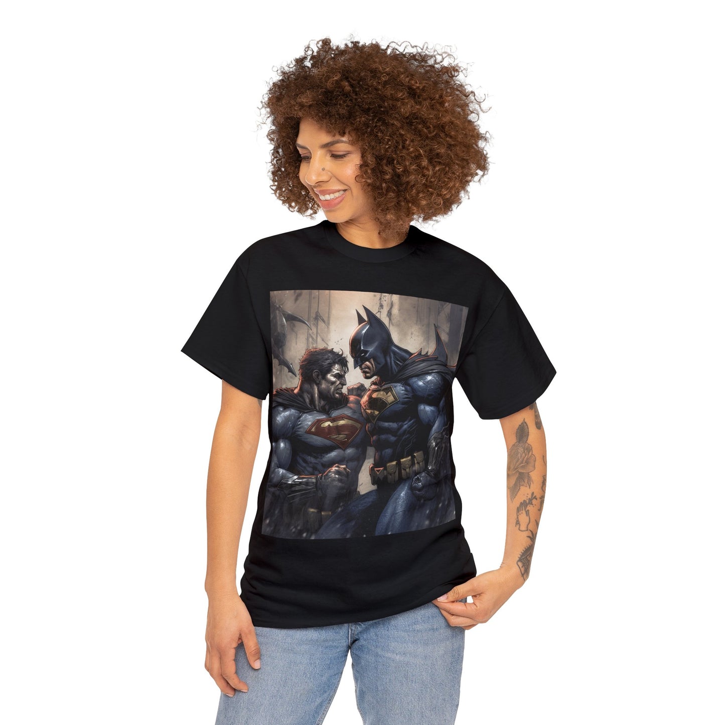 Super Hero Inspired Shirt {Unisex Heavy Cotton Tee} {Ai Generated} {EU} Alternative