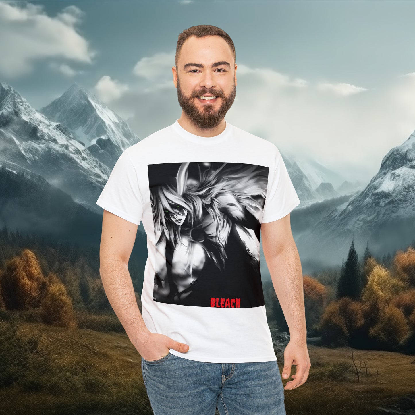 Anime Inspired Shirt {Unisex Heavy Cotton Tee} {Ai Generated} {EU}