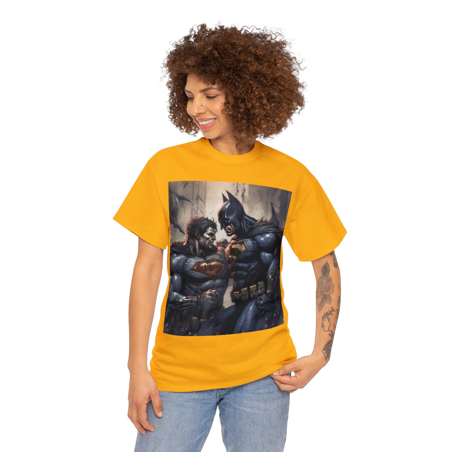 Super Hero Inspired Shirt {Unisex Heavy Cotton Tee} {Ai Generated} {EU} Alternative