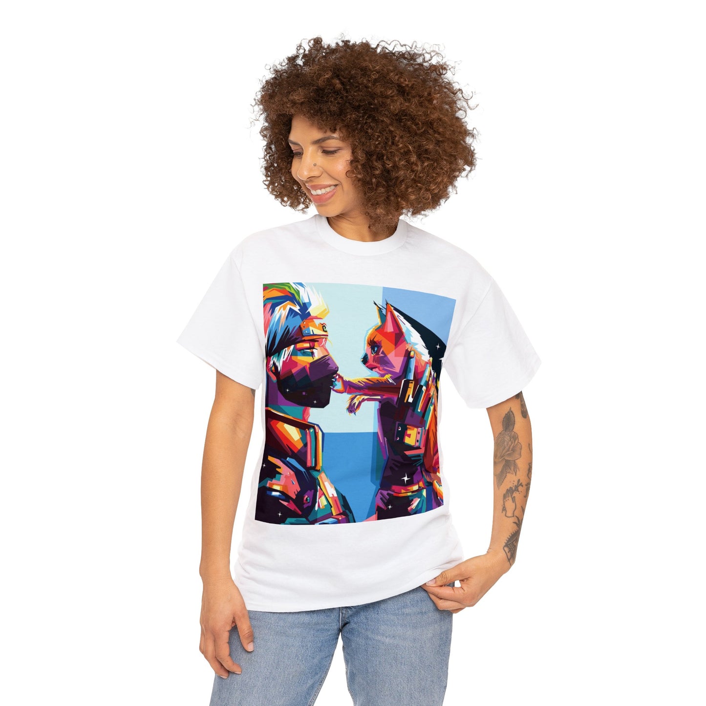 Anime Inspired Shirt {Unisex Heavy Cotton Tee} {Ai Generated} {EU}