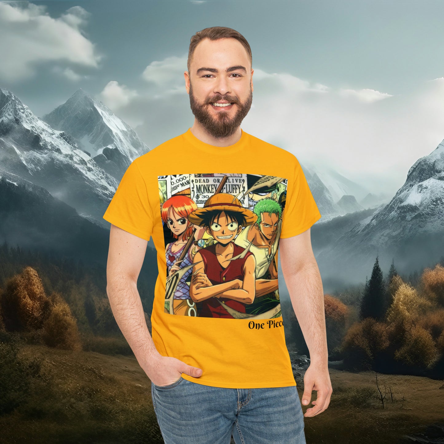 Anime Inspired Shirt {Unisex Heavy Cotton Tee} {Ai Generated} {EU}