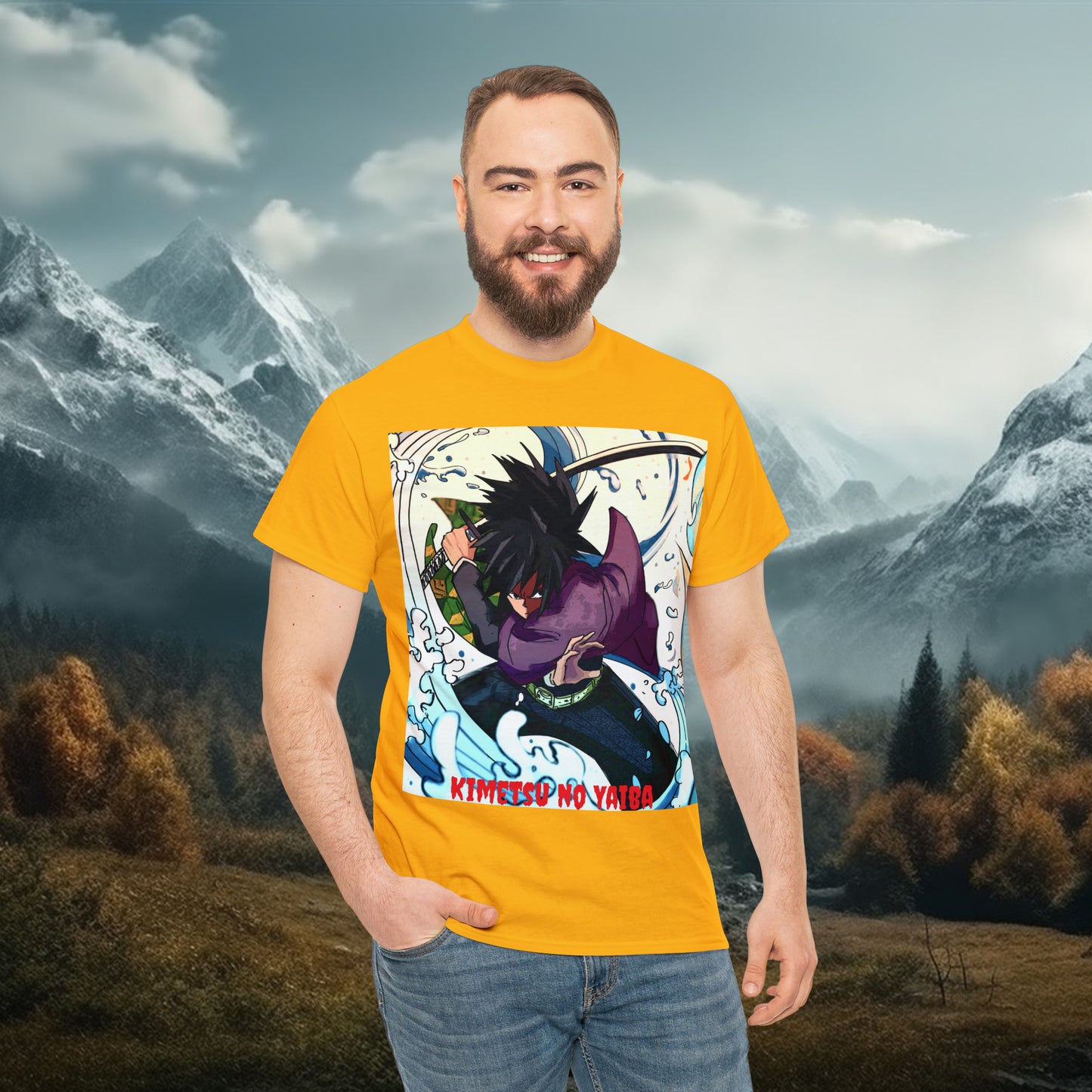 Anime Inspired Shirt {Unisex Heavy Cotton Tee} {Ai Generated} {EU}