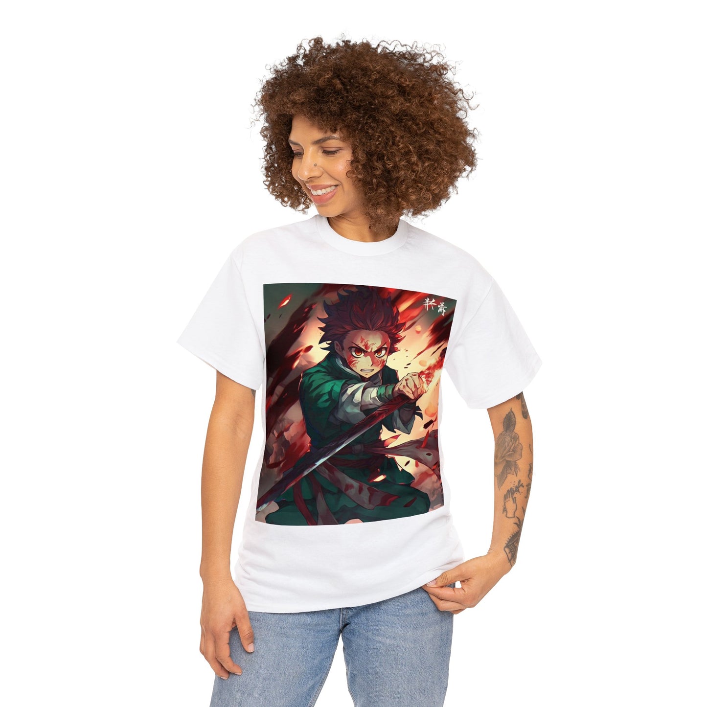 Anime Inspired Shirt {Unisex Heavy Cotton Tee} Ai Generated {EU}