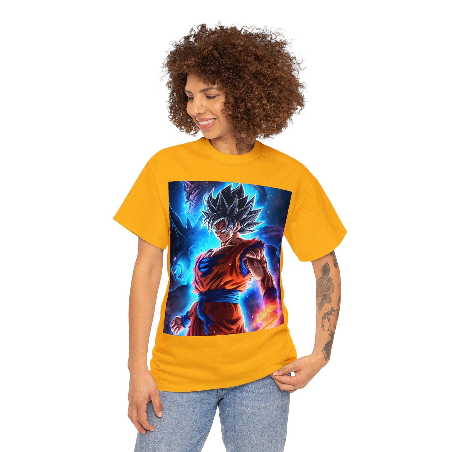 Anime Inspired Shirt {Unisex Heavy Cotton Tee} {Ai Generated} {EU}