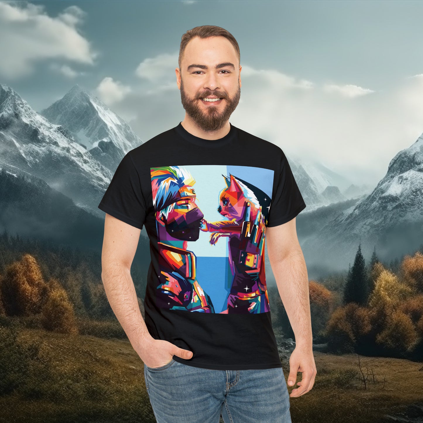 Anime Inspired Shirt {Unisex Heavy Cotton Tee} {Ai Generated} {EU}