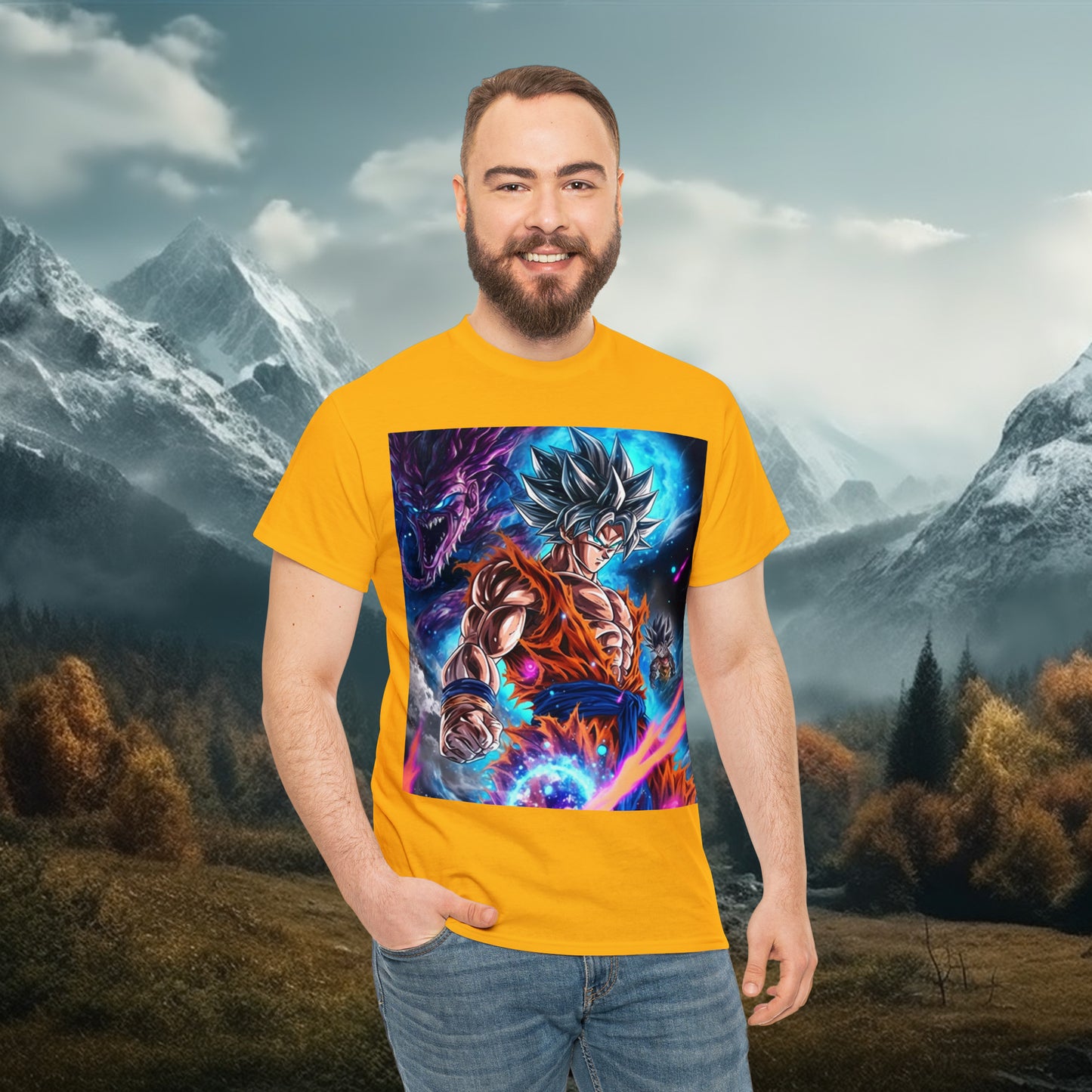 Anime Inspired Shirt {Unisex Heavy Cotton Tee} {Ai Generated} {EU}