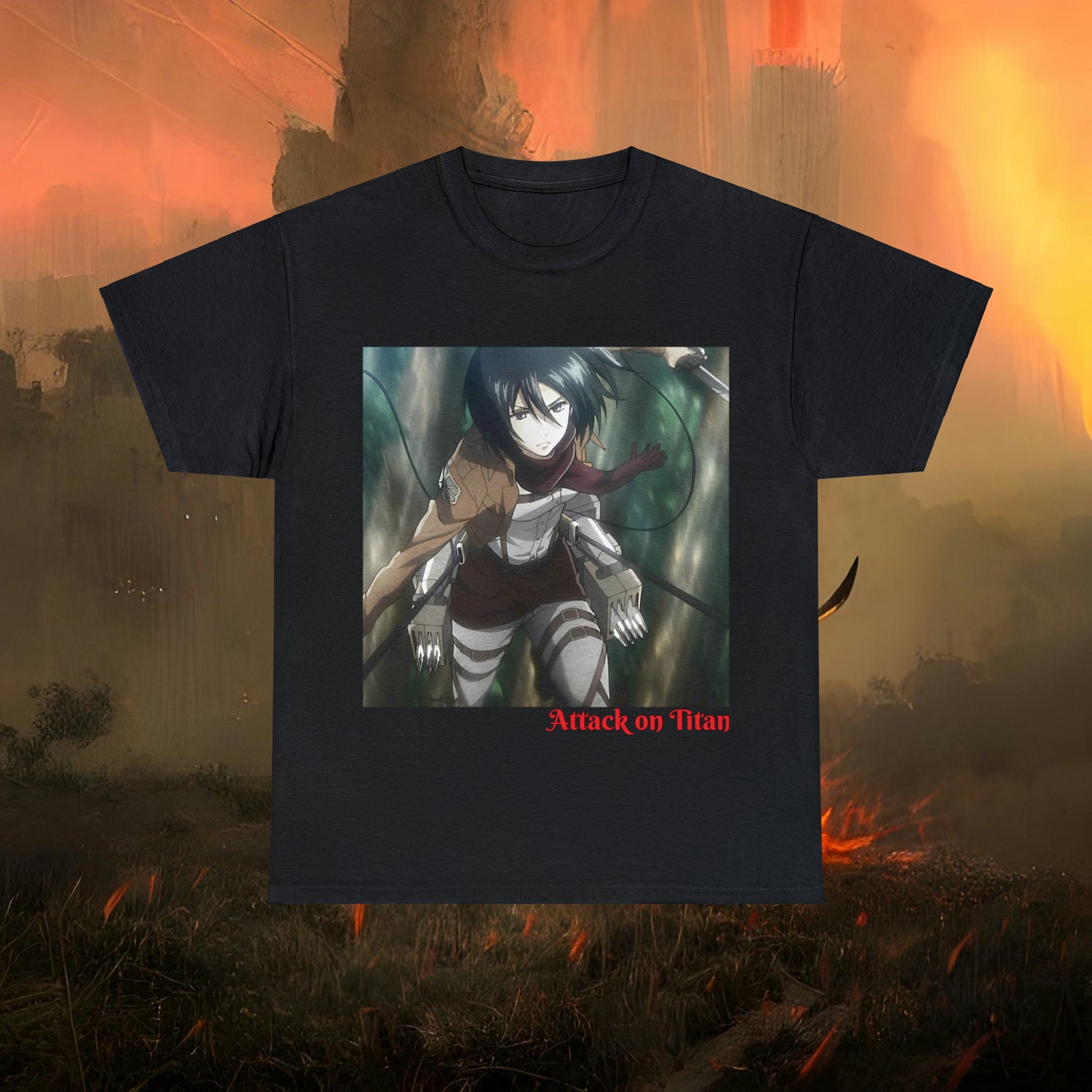 Anime Inspired Shirt {Unisex Heavy Cotton Tee} {Ai Generated} {EU}