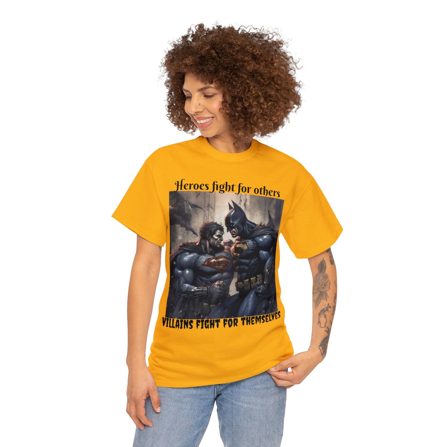 Super Hero Inspired Shirt {Unisex Heavy Cotton Tee} {Ai Generated} {EU}