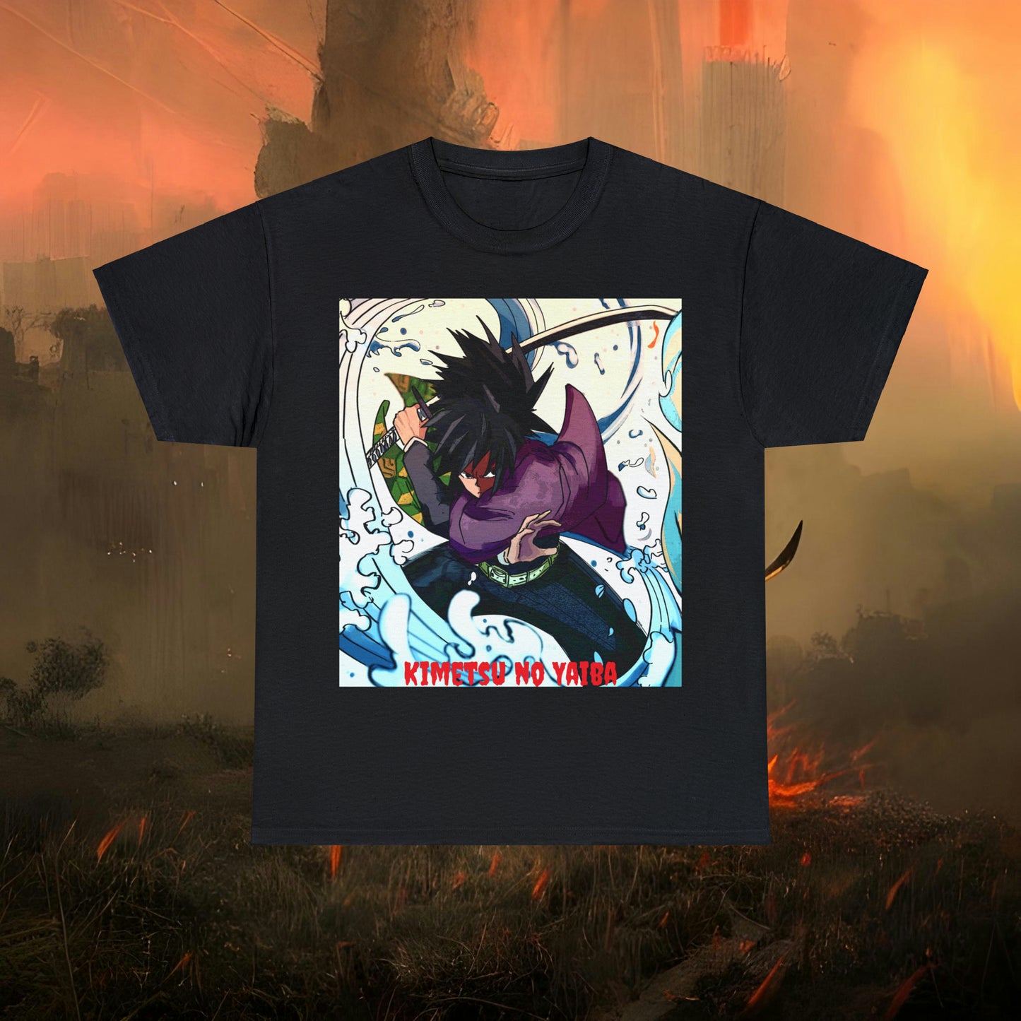 Anime Inspired Shirt {Unisex Heavy Cotton Tee} {Ai Generated} {EU}