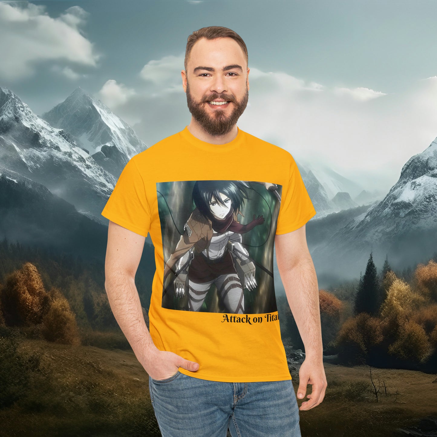 Anime Inspired Shirt {Unisex Heavy Cotton Tee} {Ai Generated} {EU}