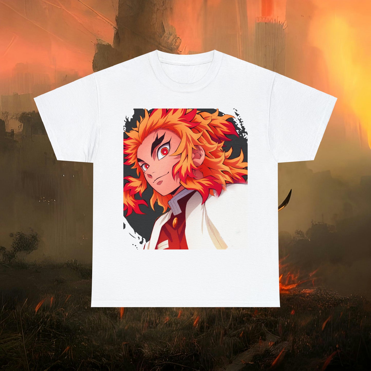 Anime Inspired Shirt {Unisex Heavy Cotton Tee} {Ai Generated} {EU}