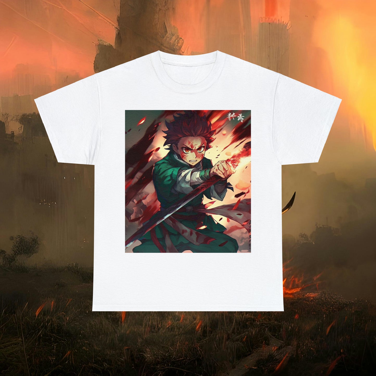 Anime Inspired Shirt {Unisex Heavy Cotton Tee} Ai Generated {EU}