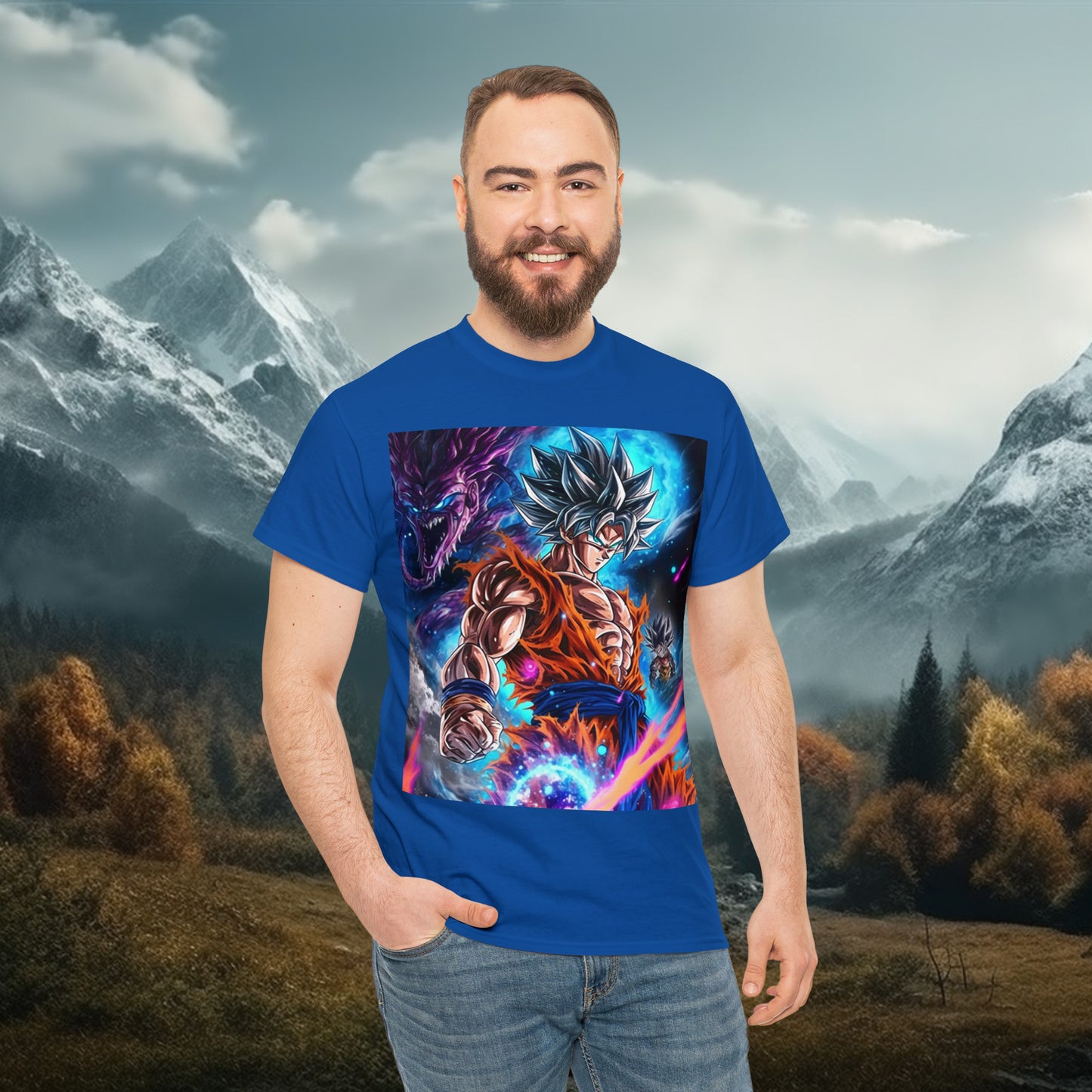 Anime Inspired Shirt {Unisex Heavy Cotton Tee} {Ai Generated} {EU}