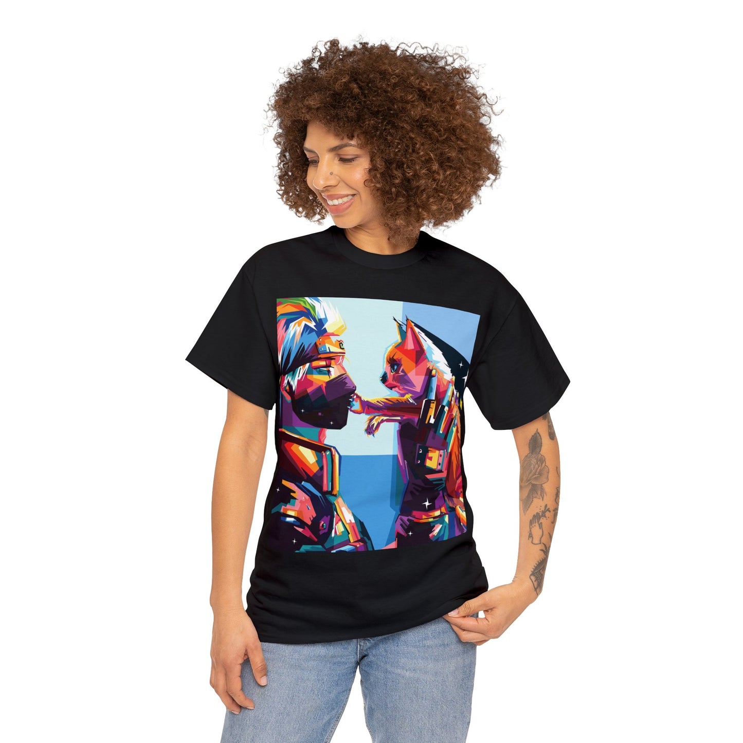 Anime Inspired Shirt {Unisex Heavy Cotton Tee} {Ai Generated} {EU}