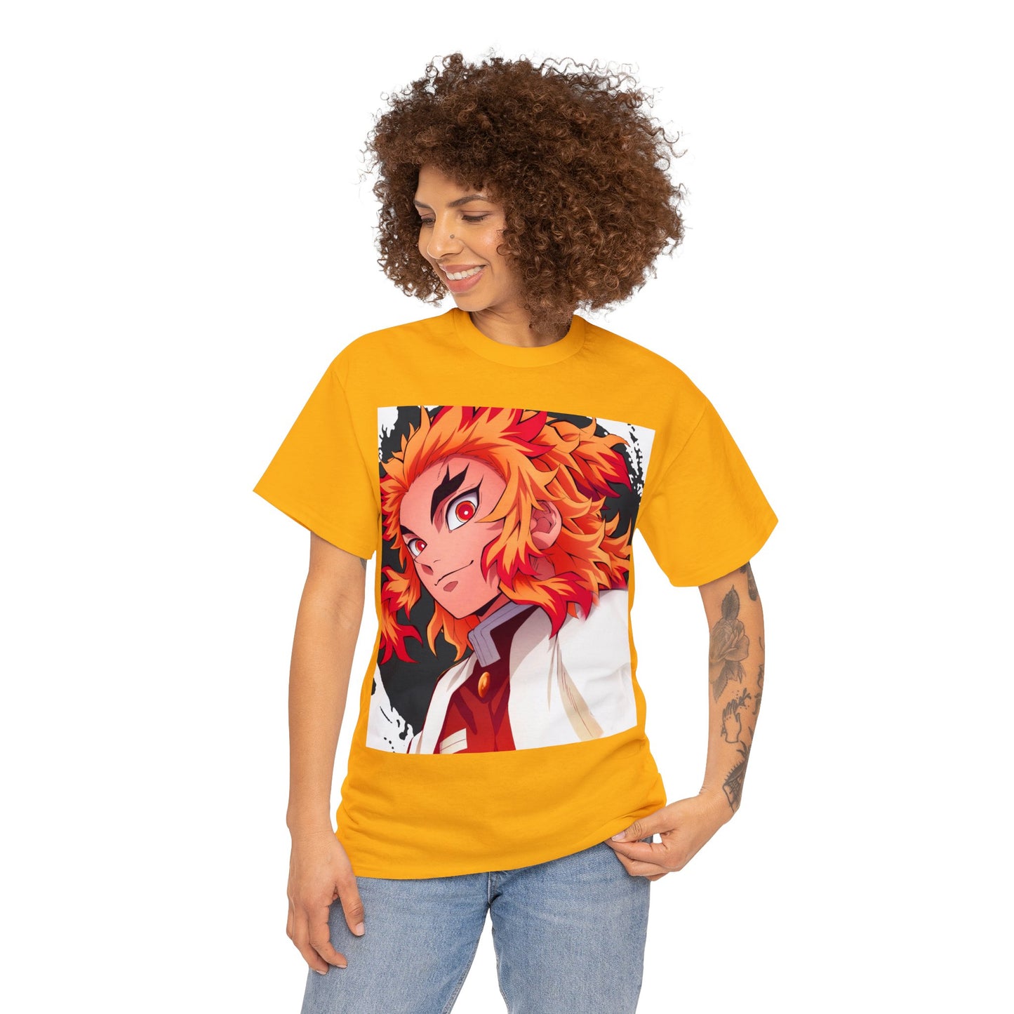 Anime Inspired Shirt {Unisex Heavy Cotton Tee} {Ai Generated} {EU}