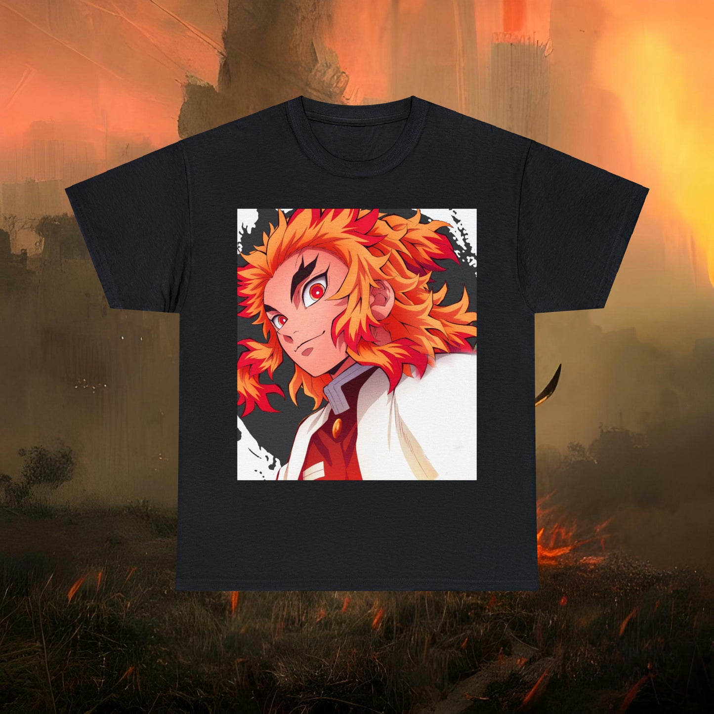 Anime Inspired Shirt {Unisex Heavy Cotton Tee} {Ai Generated} {EU}