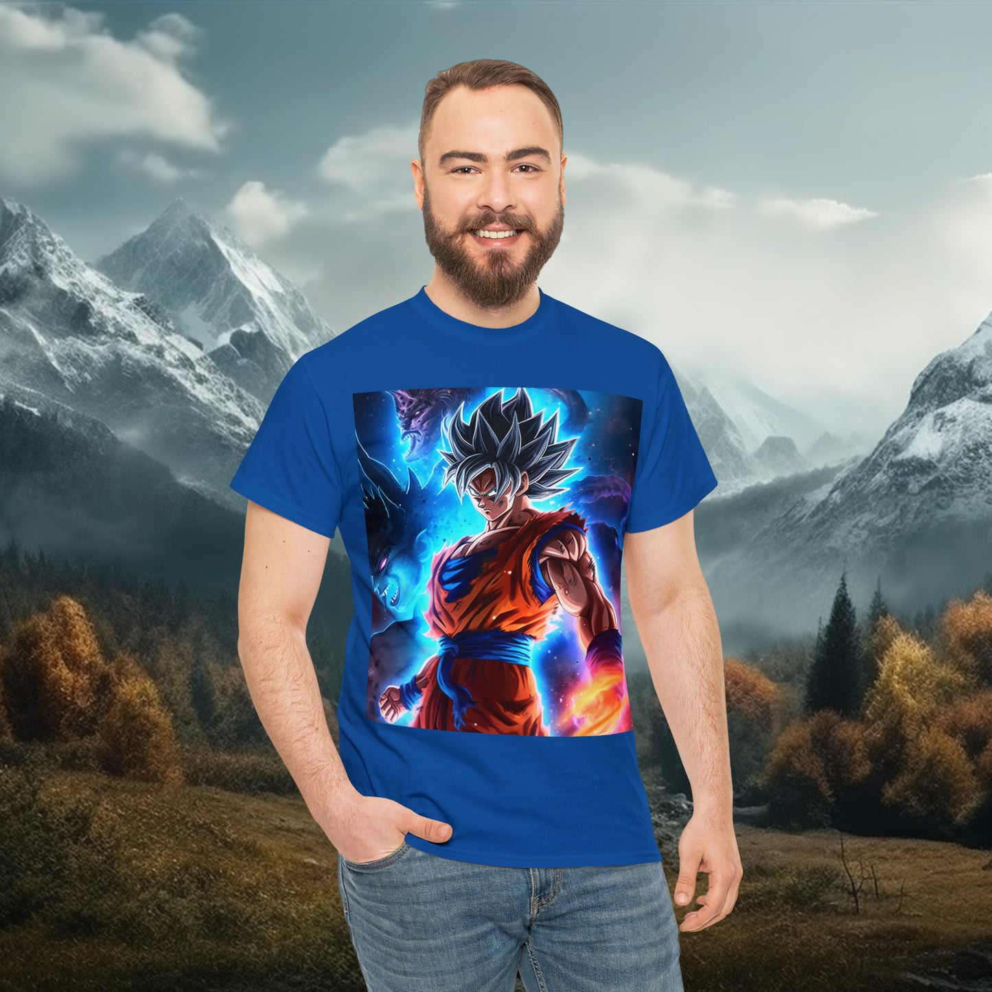 Anime Inspired Shirt {Unisex Heavy Cotton Tee} {Ai Generated} {EU}