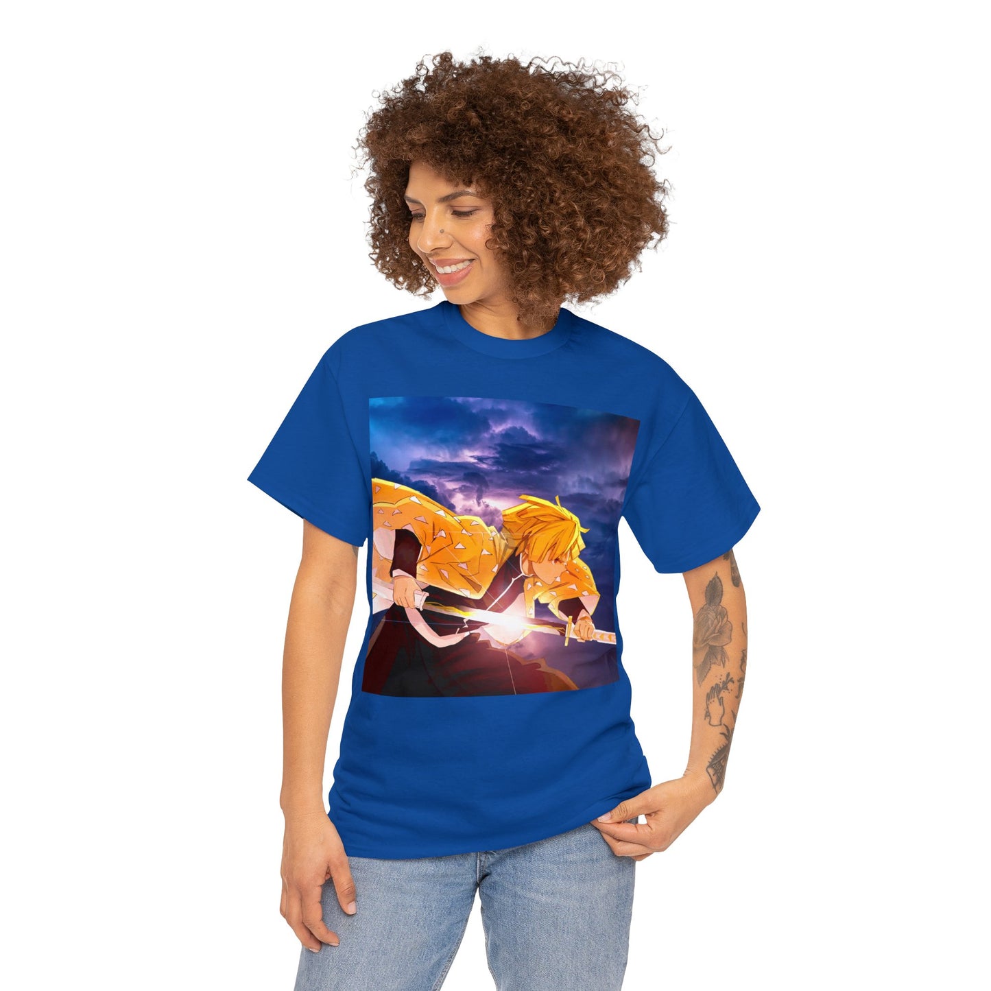 Anime Inspired Shirt {Unisex Heavy Cotton Tee} {Ai Generated} {EU}