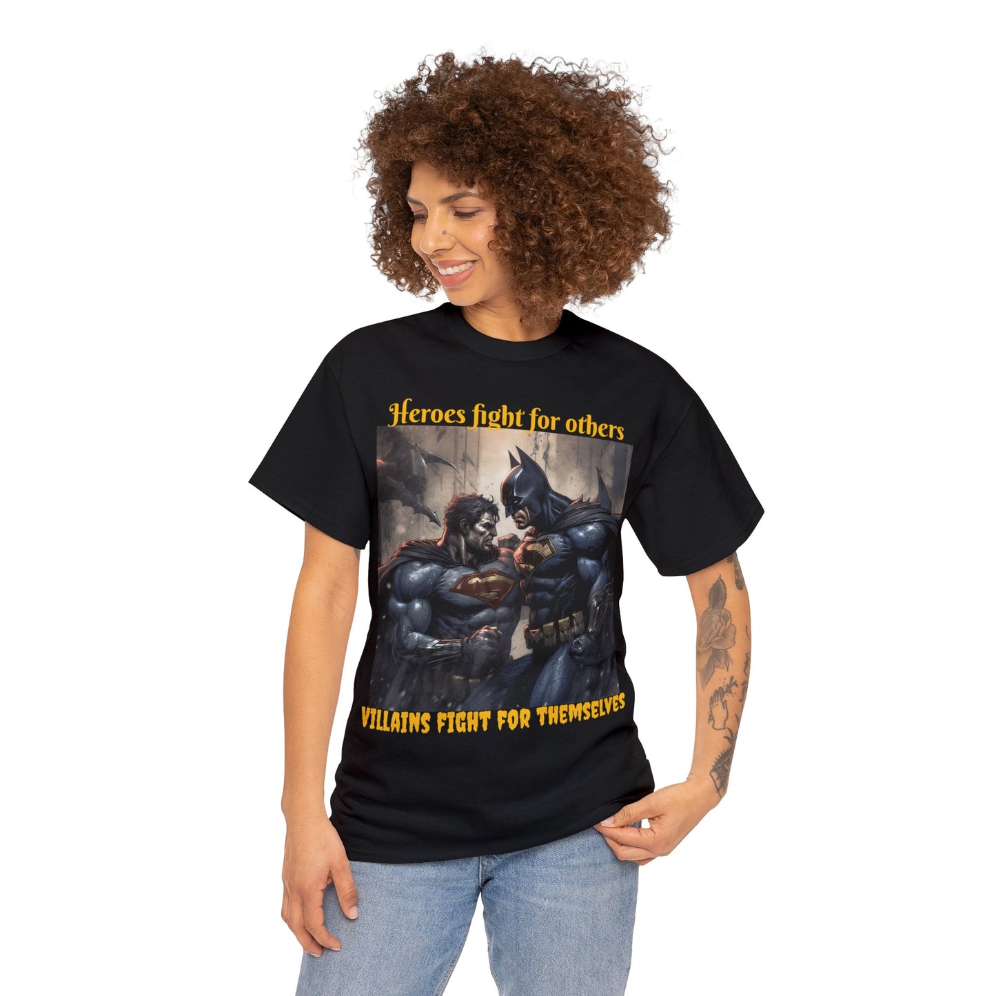 Super Hero Inspired Shirt {Unisex Heavy Cotton Tee} {Ai Generated} {EU}