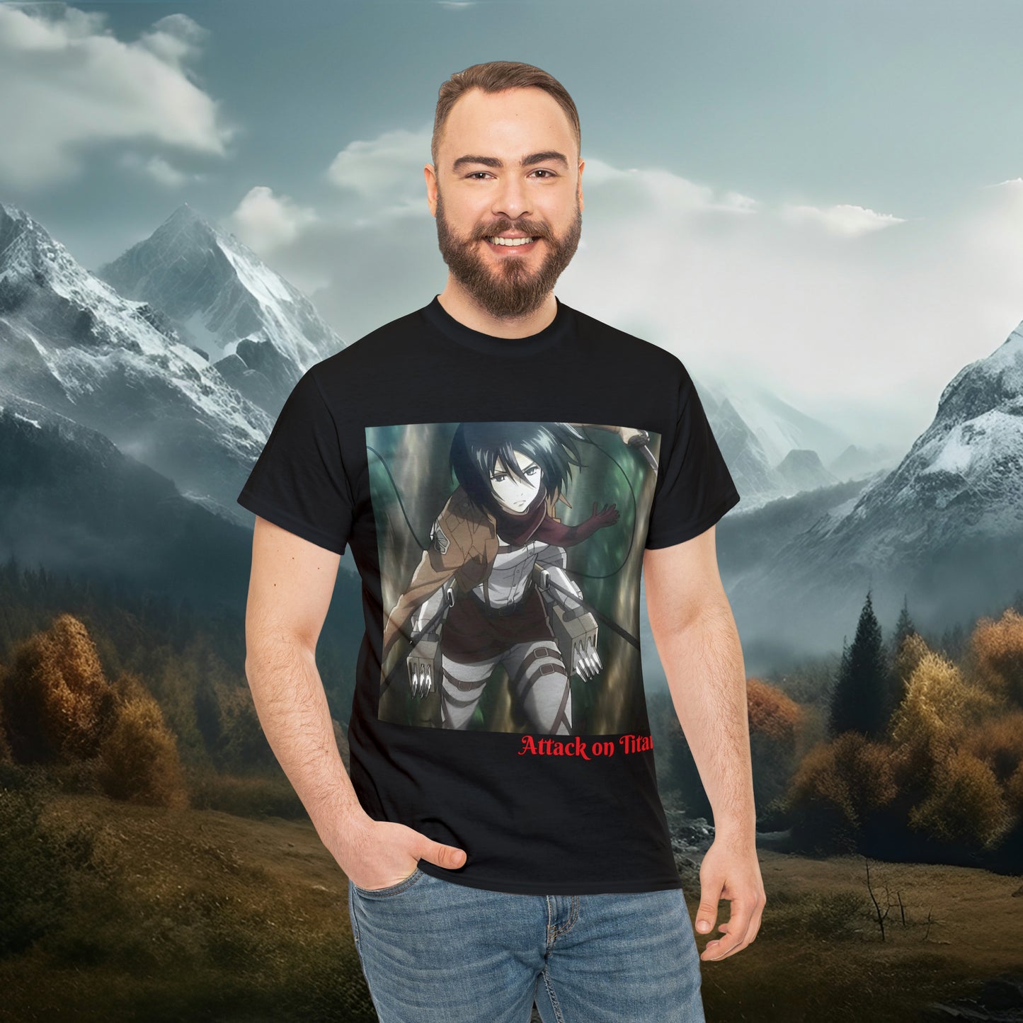 Anime Inspired Shirt {Unisex Heavy Cotton Tee} {Ai Generated} {EU}