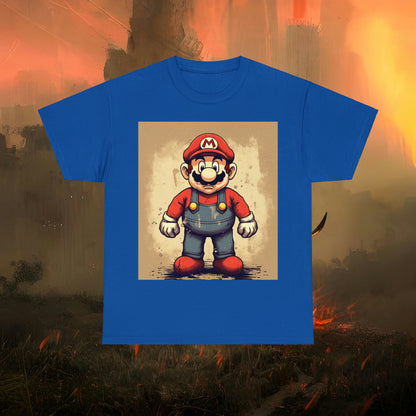 Mario Gamer Inspired Shirt {Unisex Heavy Cotton Tee} {Ai Generated} {EU}