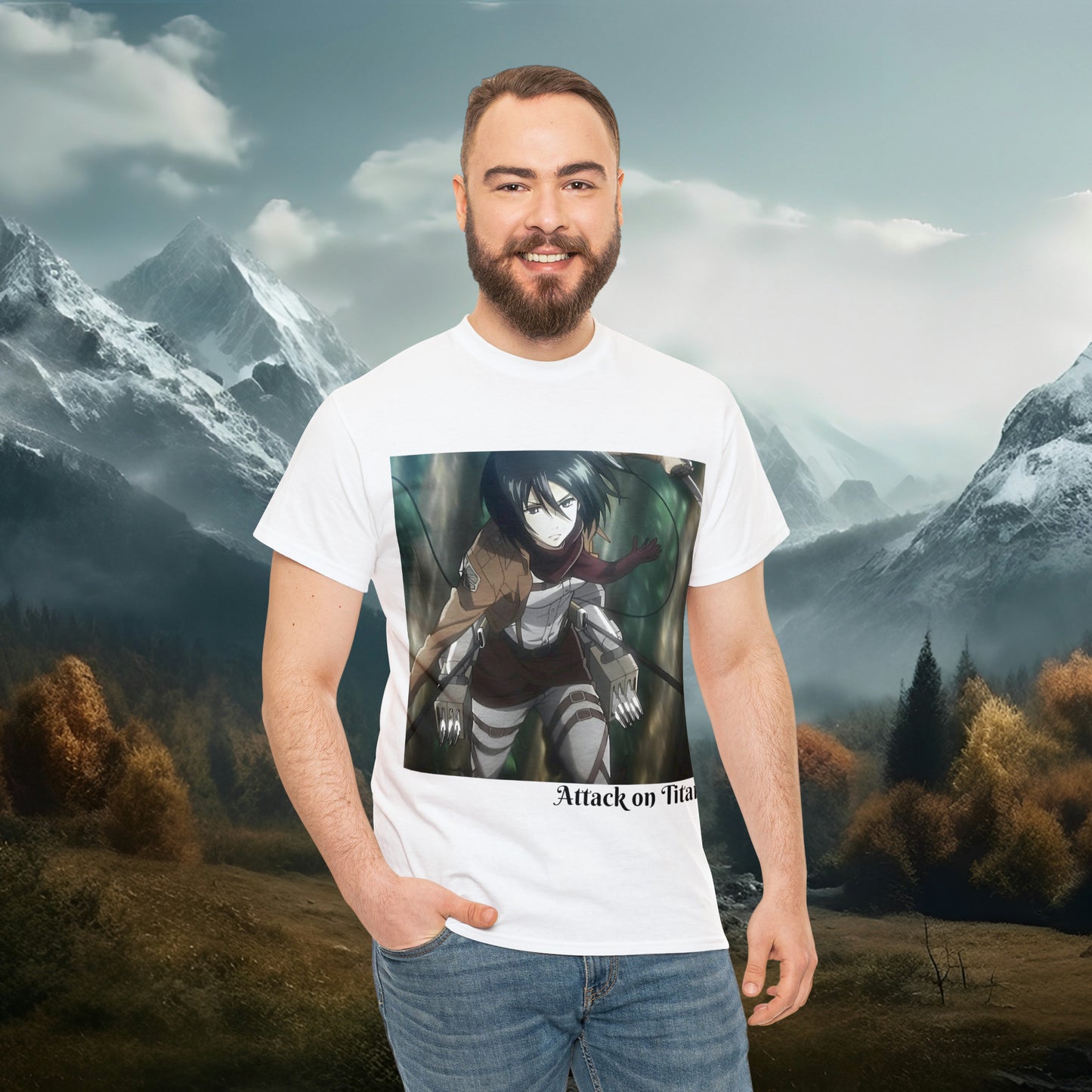 Anime Inspired Shirt {Unisex Heavy Cotton Tee} {Ai Generated} {EU}