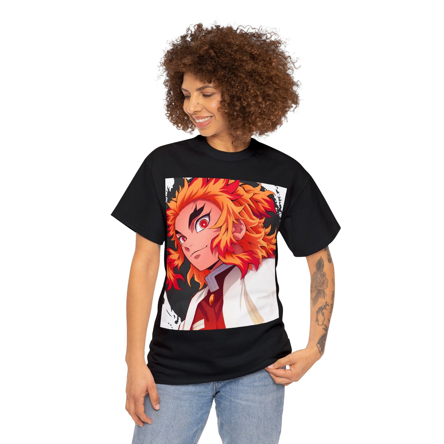 Anime Inspired Shirt {Unisex Heavy Cotton Tee} {Ai Generated} {EU}