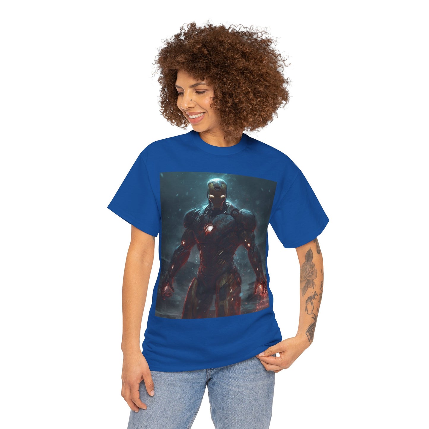 Super Hero Inspired Shirt {Unisex Heavy Cotton Tee} {Ai Generated} {EU}