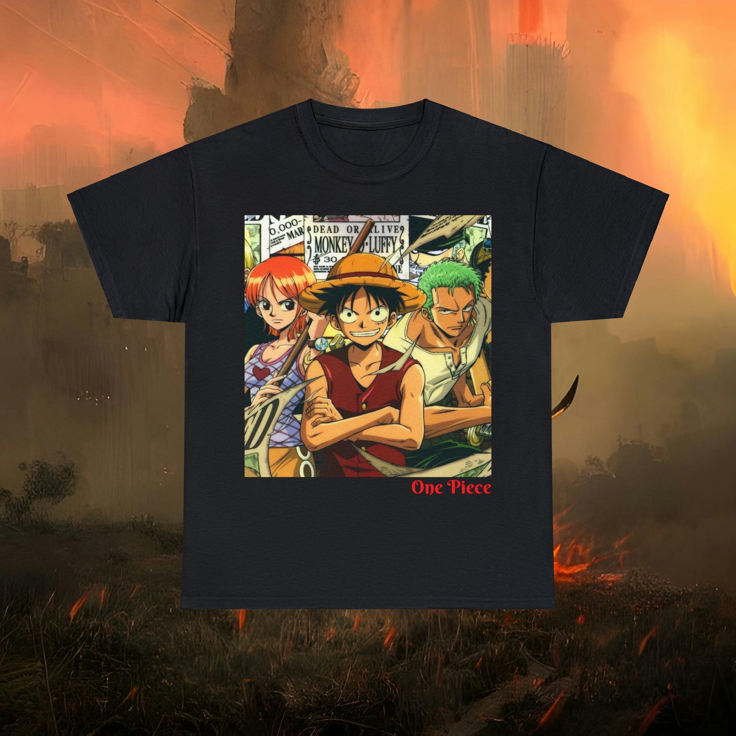 Anime Inspired Shirt {Unisex Heavy Cotton Tee} {Ai Generated} {EU}