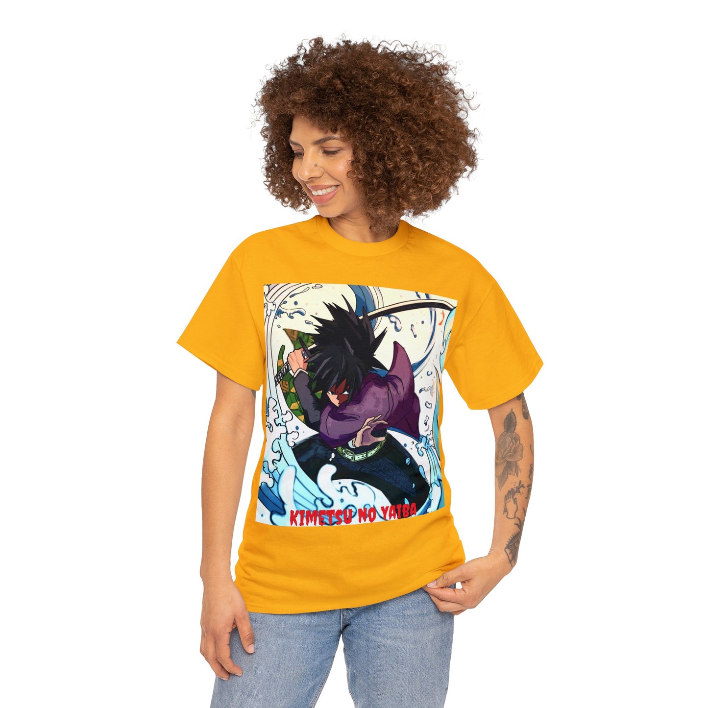 Anime Inspired Shirt {Unisex Heavy Cotton Tee} {Ai Generated} {EU}