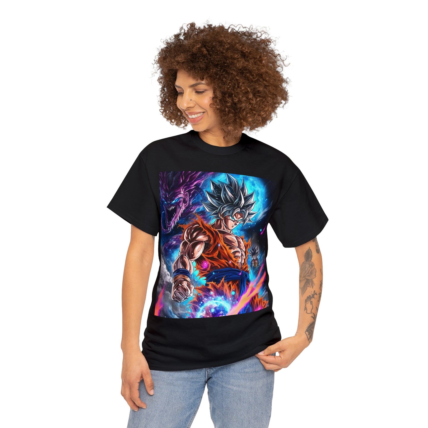 Anime Inspired Shirt {Unisex Heavy Cotton Tee} {Ai Generated} {EU}