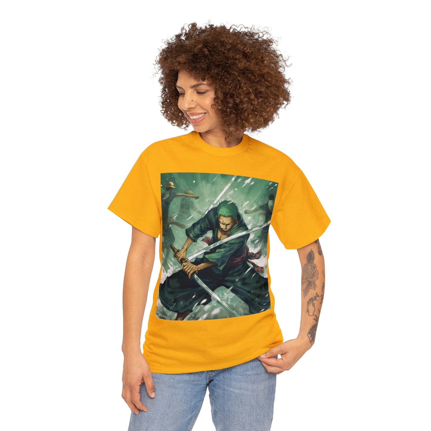 Anime Inspired Shirt {Unisex Heavy Cotton Tee} {Ai Generated} {EU}