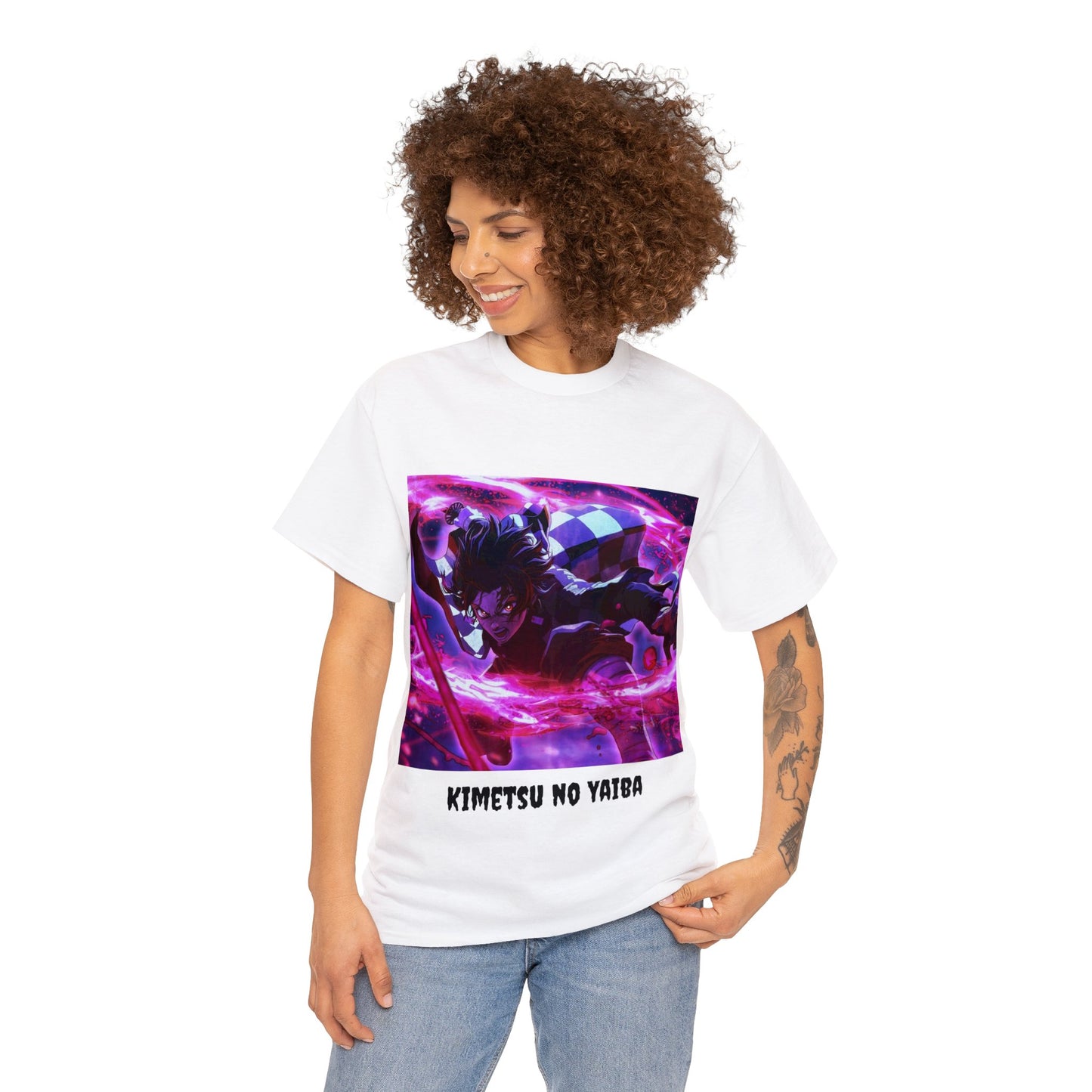 Anime Inspired Shirt {Unisex Heavy Cotton Tee} {Ai Generated} {EU}