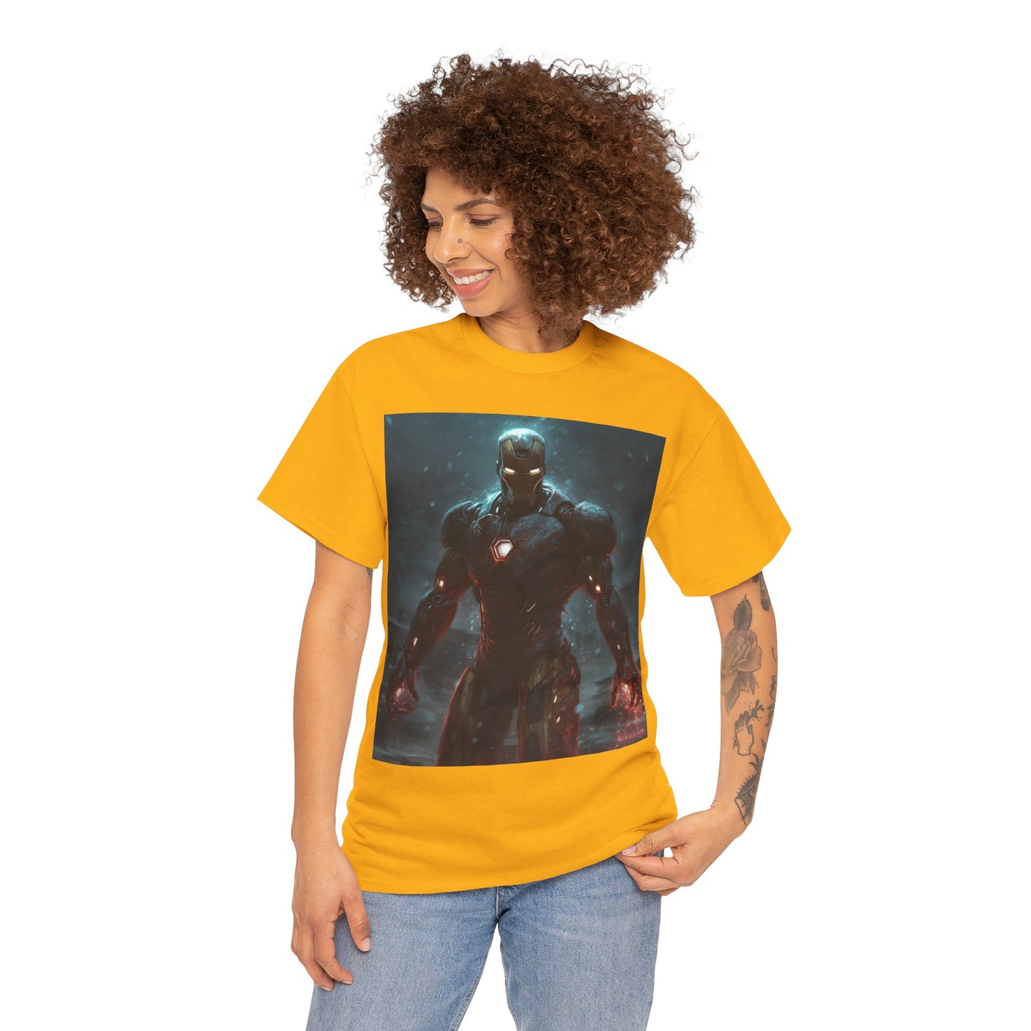 Super Hero Inspired Shirt {Unisex Heavy Cotton Tee} {Ai Generated} {EU}