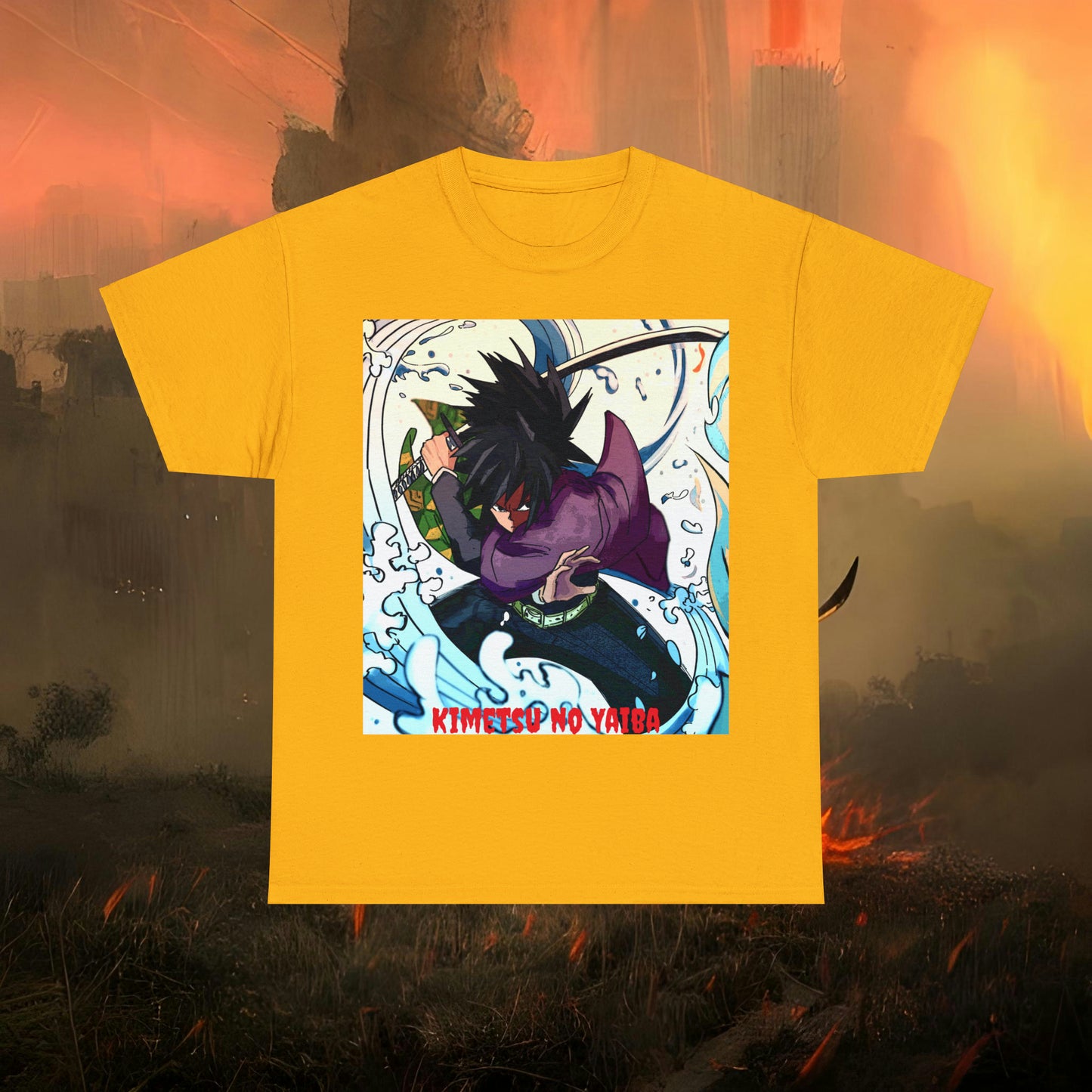 Anime Inspired Shirt {Unisex Heavy Cotton Tee} {Ai Generated} {EU}