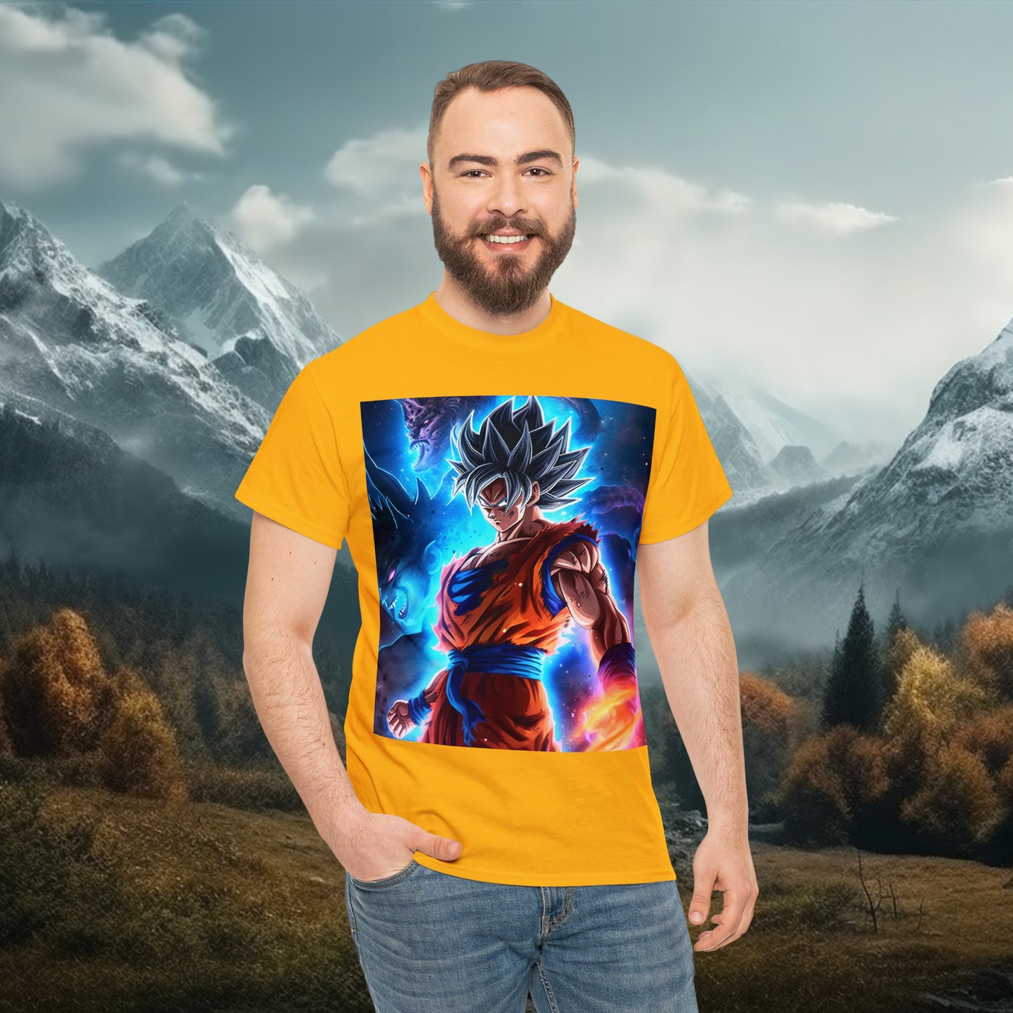 Anime Inspired Shirt {Unisex Heavy Cotton Tee} {Ai Generated} {EU}