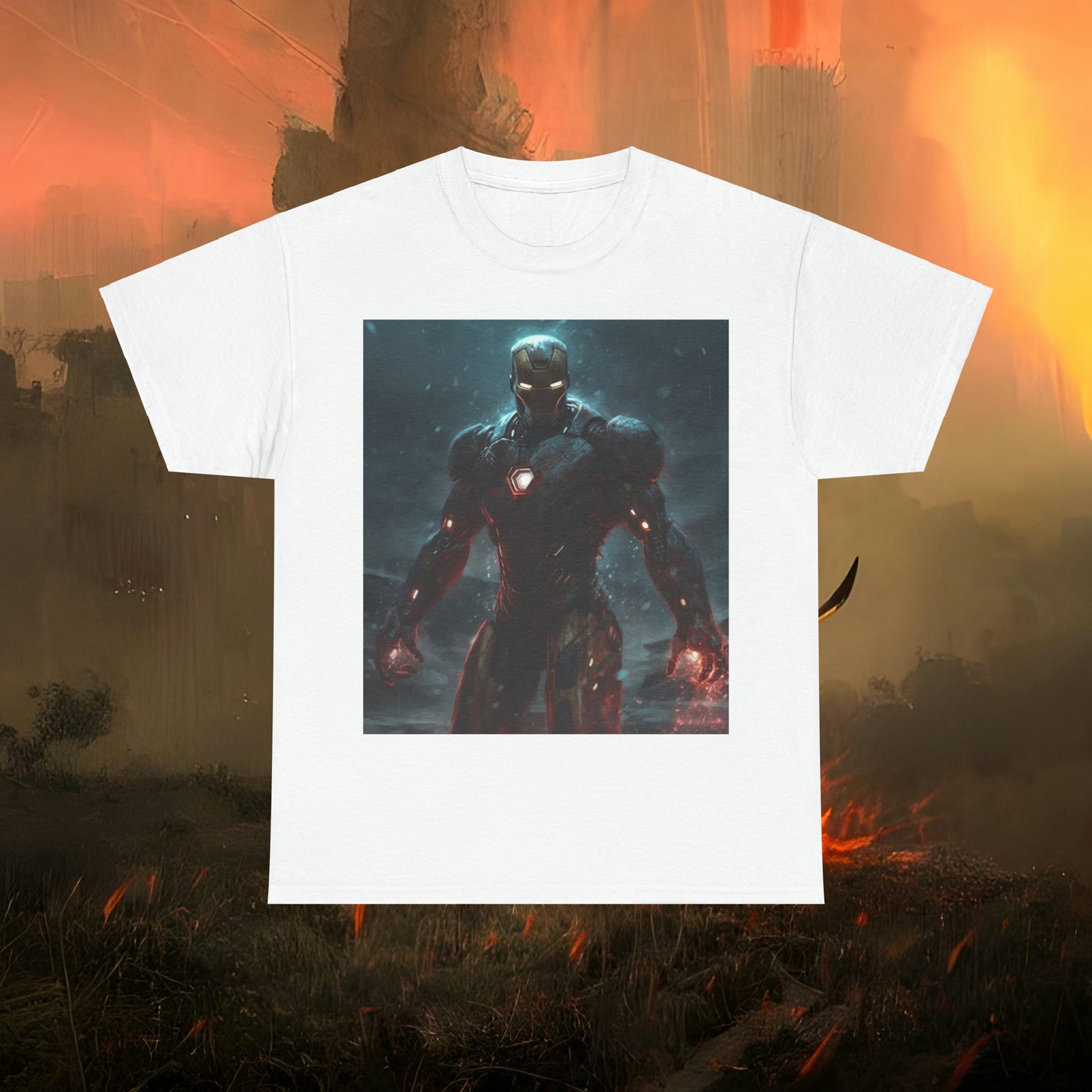 Super Hero Inspired Shirt {Unisex Heavy Cotton Tee} {Ai Generated} {EU}