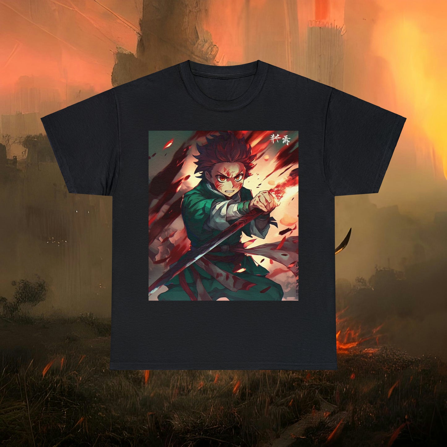 Anime Inspired Shirt {Unisex Heavy Cotton Tee} Ai Generated {EU}