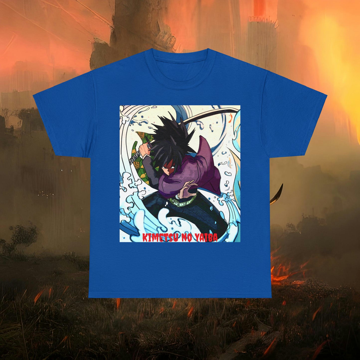 Anime Inspired Shirt {Unisex Heavy Cotton Tee} {Ai Generated} {EU}