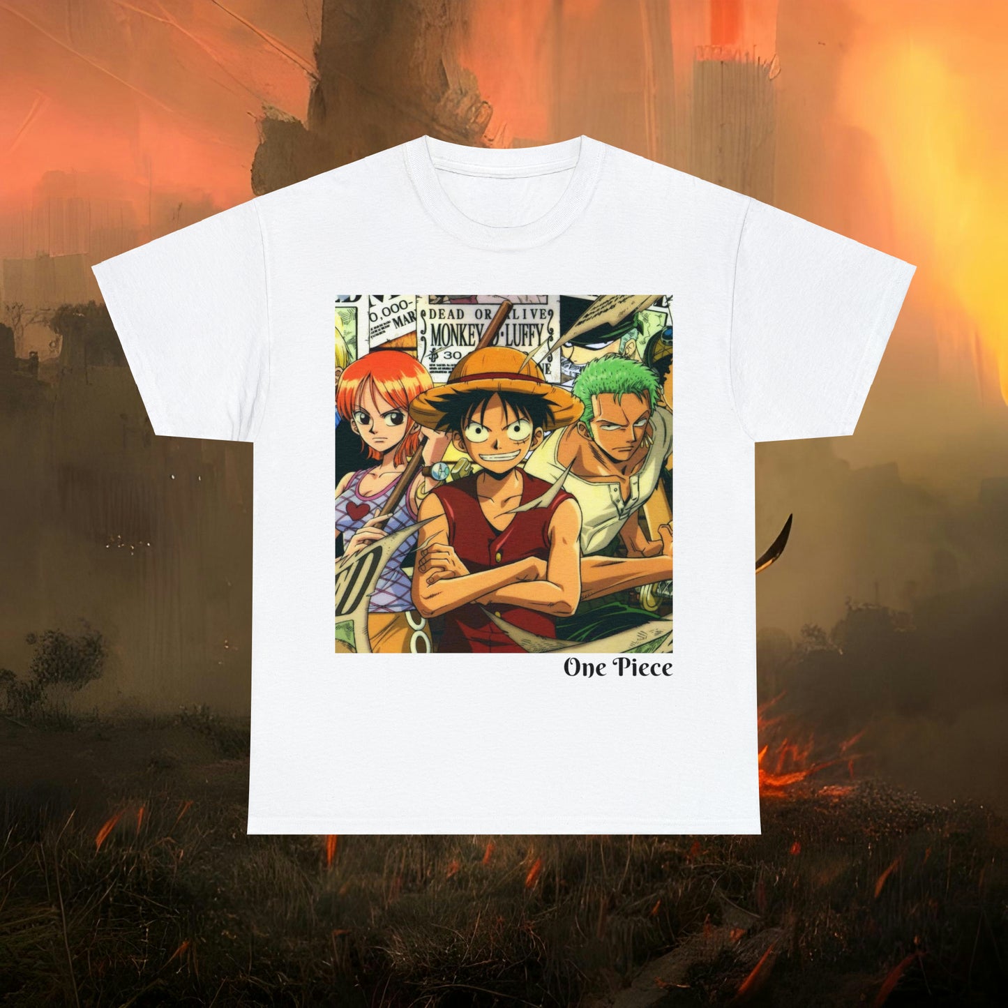 Anime Inspired Shirt {Unisex Heavy Cotton Tee} {Ai Generated} {EU}