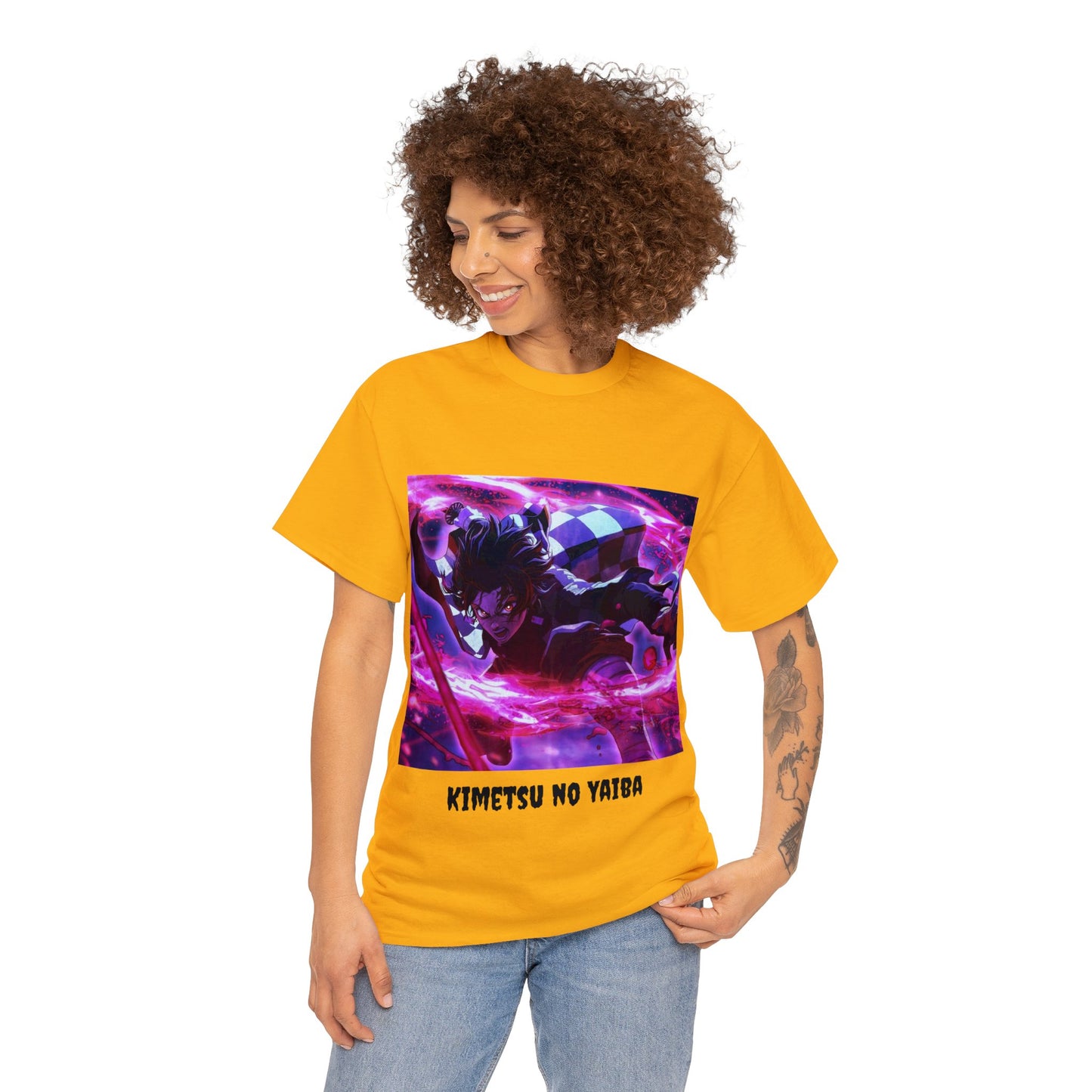 Anime Inspired Shirt {Unisex Heavy Cotton Tee} {Ai Generated} {EU}